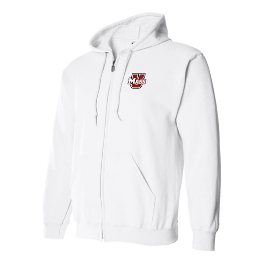 Men's Massachusetts Minutemen Logo Zipper Hoodie