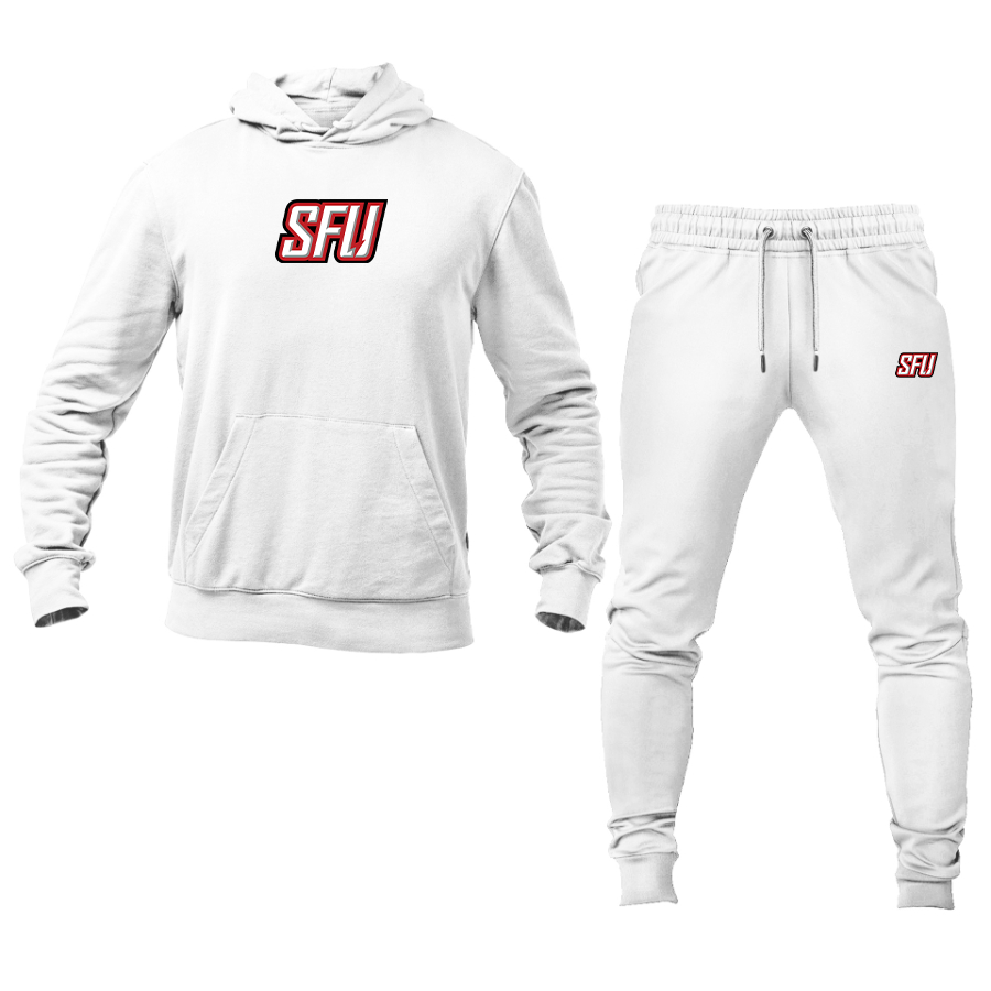 Men's Saint Francis Red Flash Logo Hoodie Joggers Set