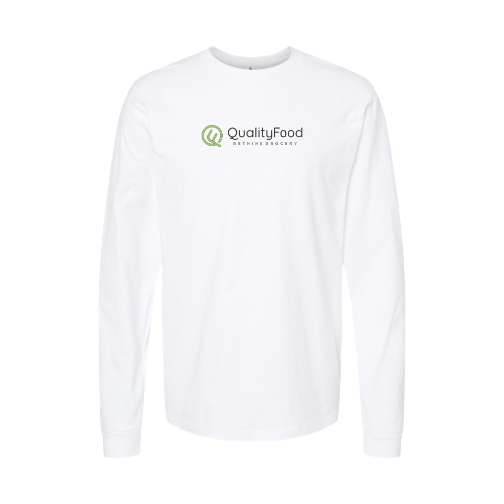 Youth Quality Food Logo Cotton Long Sleeve T-Shirt
