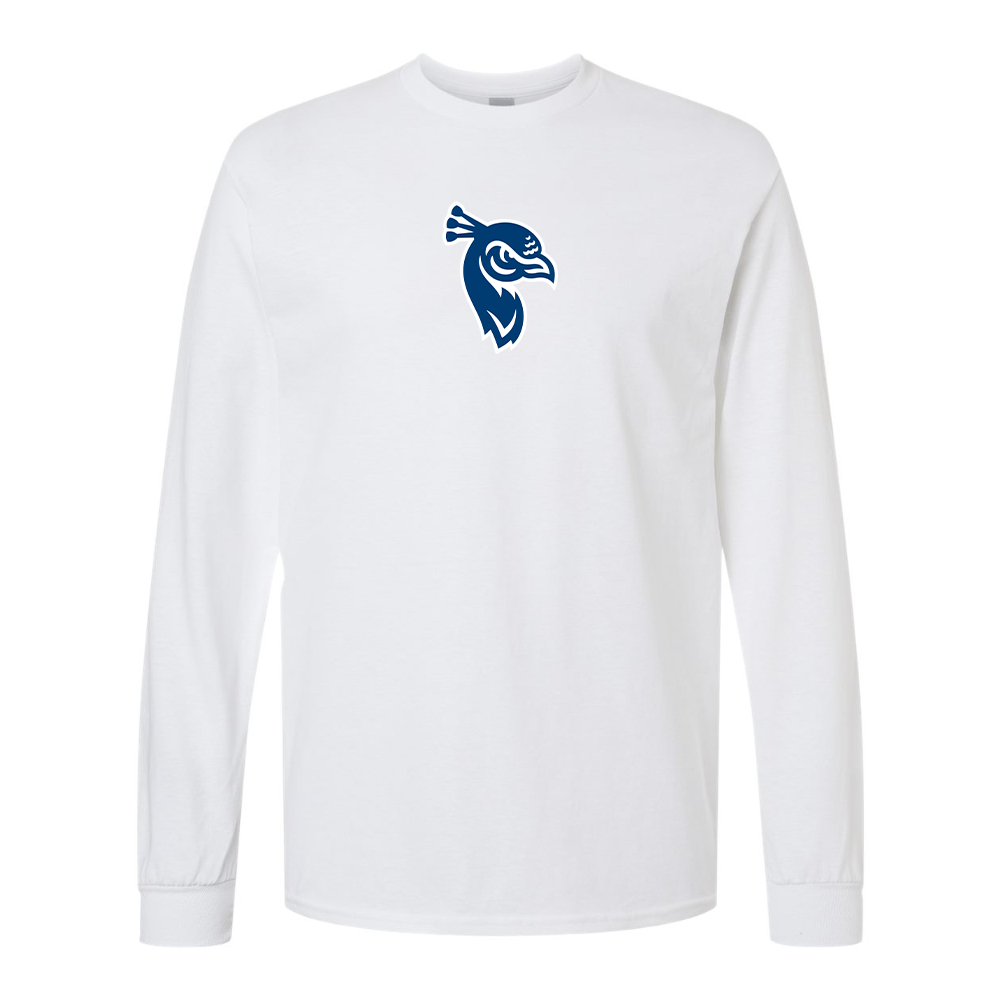 Men's Saint Peters Peacocks Logo Gildan Heavy Cotton Long Sleeve T-Shirt