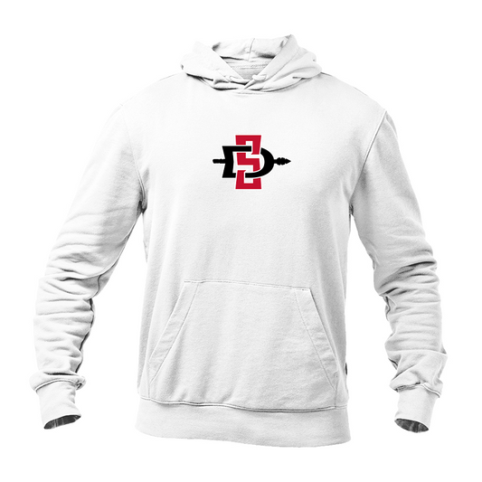 Men's San Diego State Aztecs Logo Gildan  Heavy Blend Hooded Sweatshirt