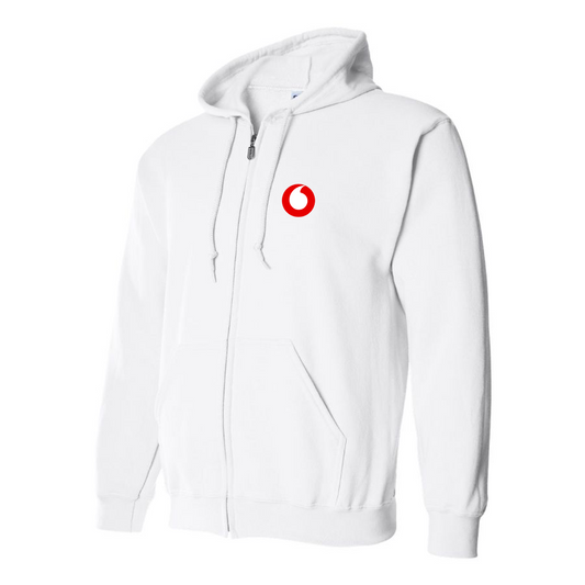Men's Vodafone Logo Zipper Hoodie