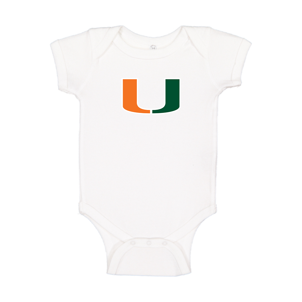 Miami Hurricanes Logo Baby Romper Onesie