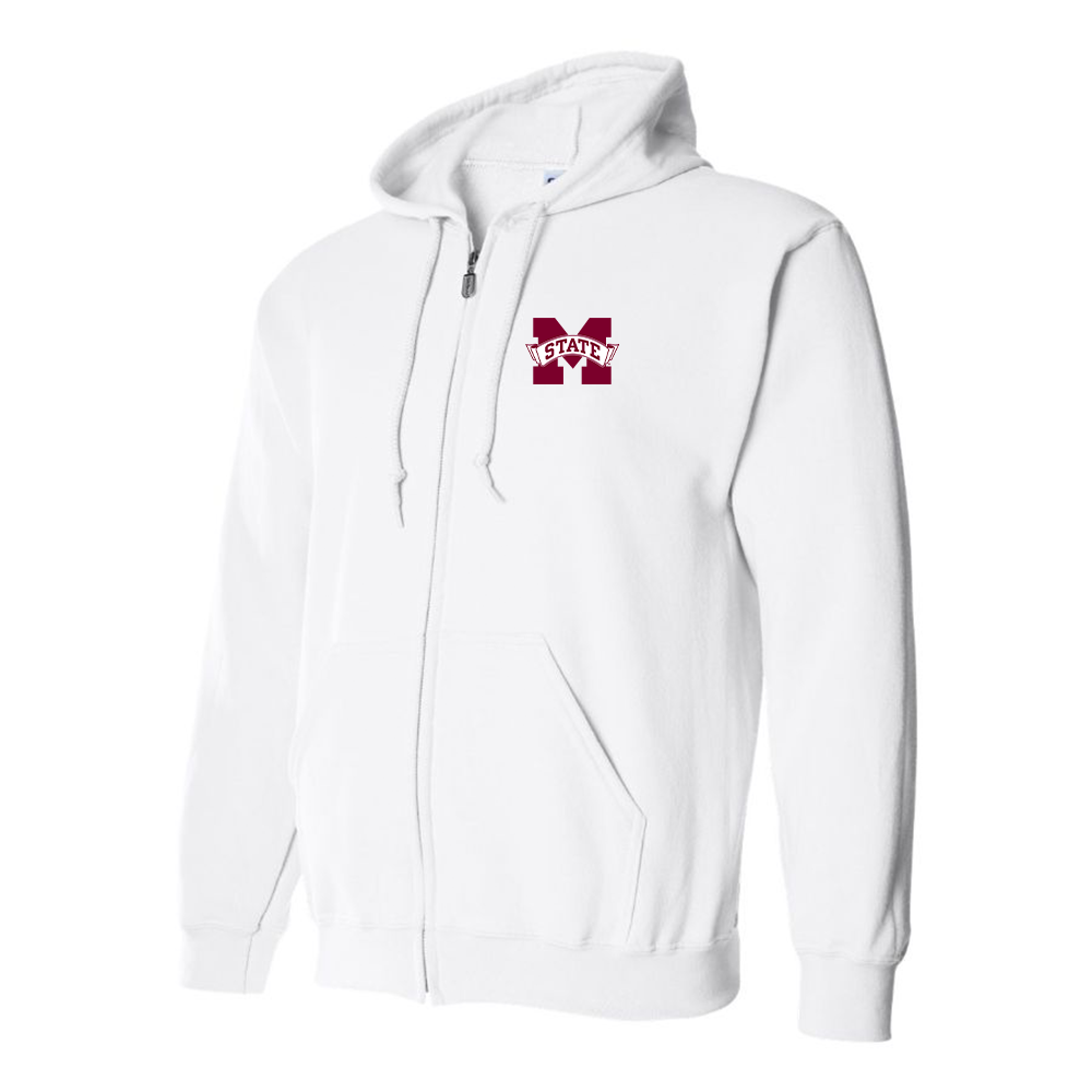 Men's Mississippi State Bulldogs Logo Zipper Hoodie