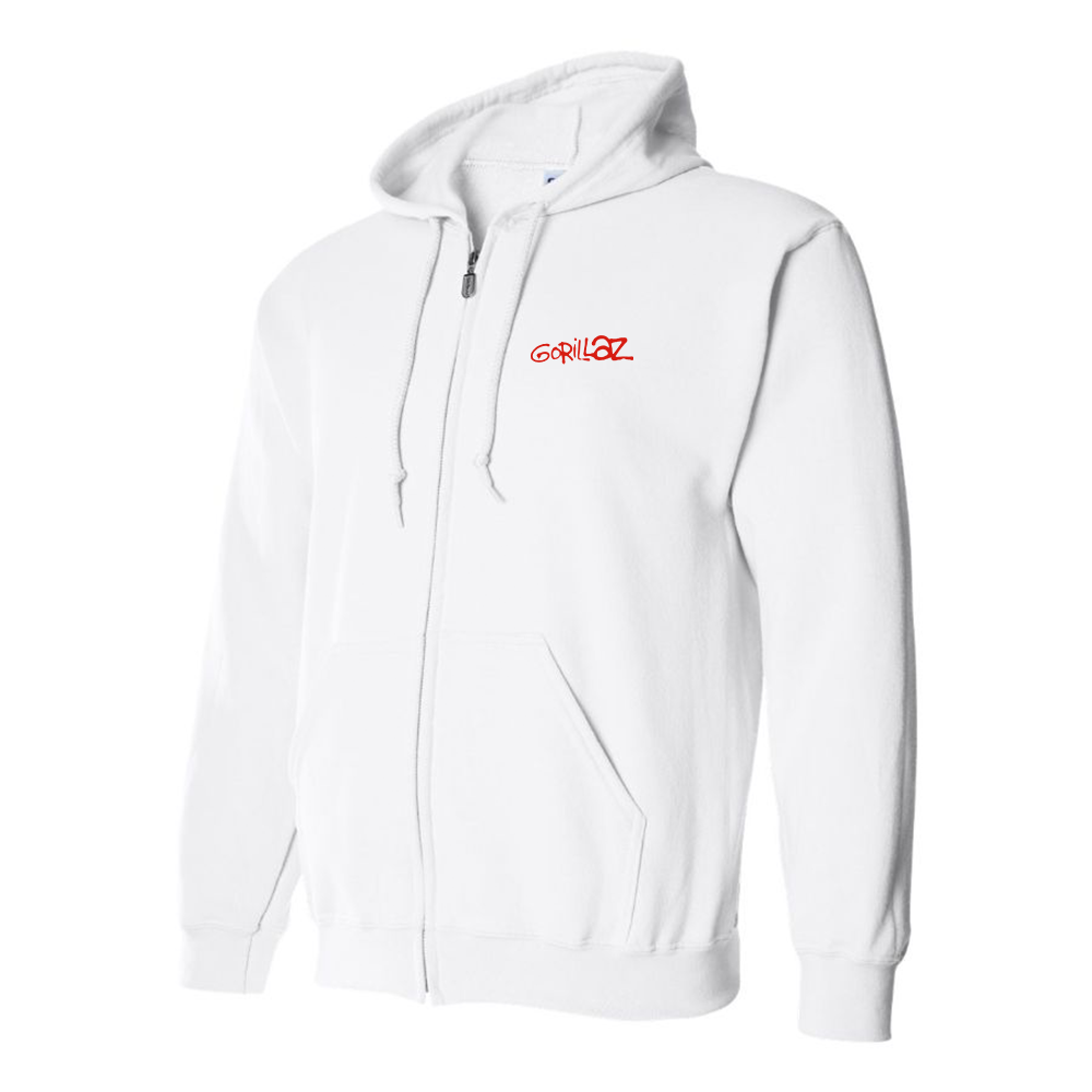 Men's Gorillaz Logo Zipper Hoodie