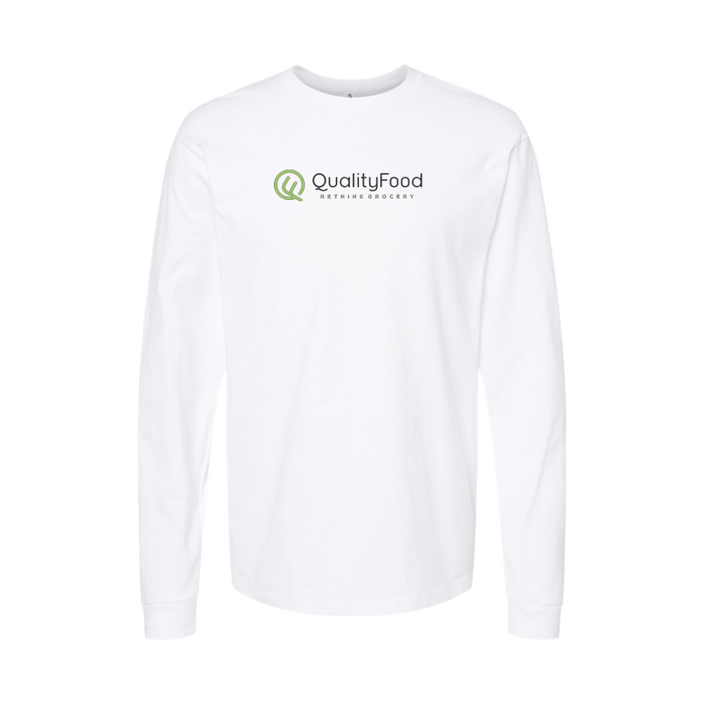 Men's Quality Food Logo Long Sleeve T-Shirt