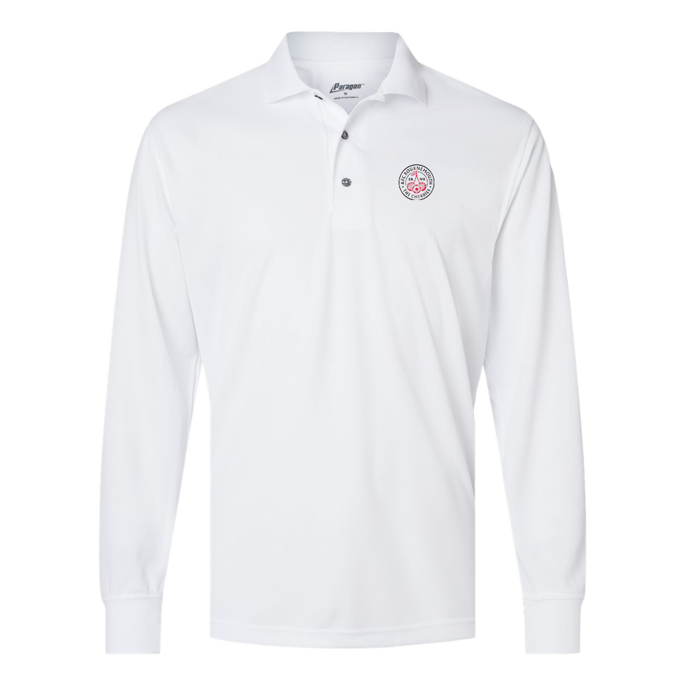 Men's AFC Bournemouth Soccer Logo Paragon Prescott Long Sleeve Polo