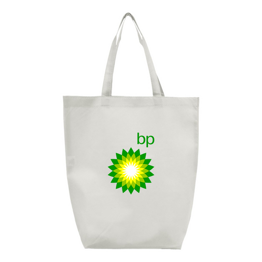 BP Oil Logo Q-Tees Non-Woven Gusset Bottom Tote