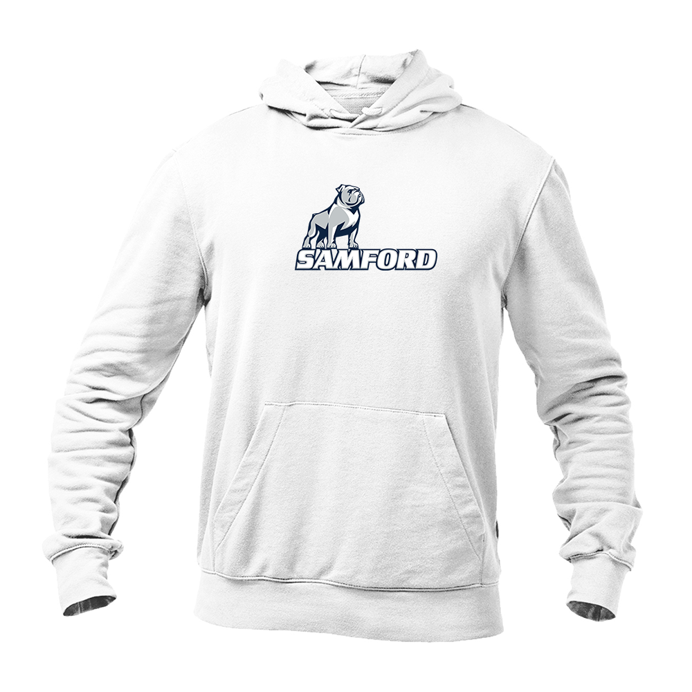 Men's Samford Bulldogs Logo Softstyle Midweight Hooded Sweatshirt