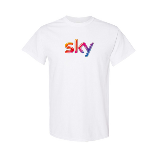 Men's Sky Logo Cotton T-Shirt