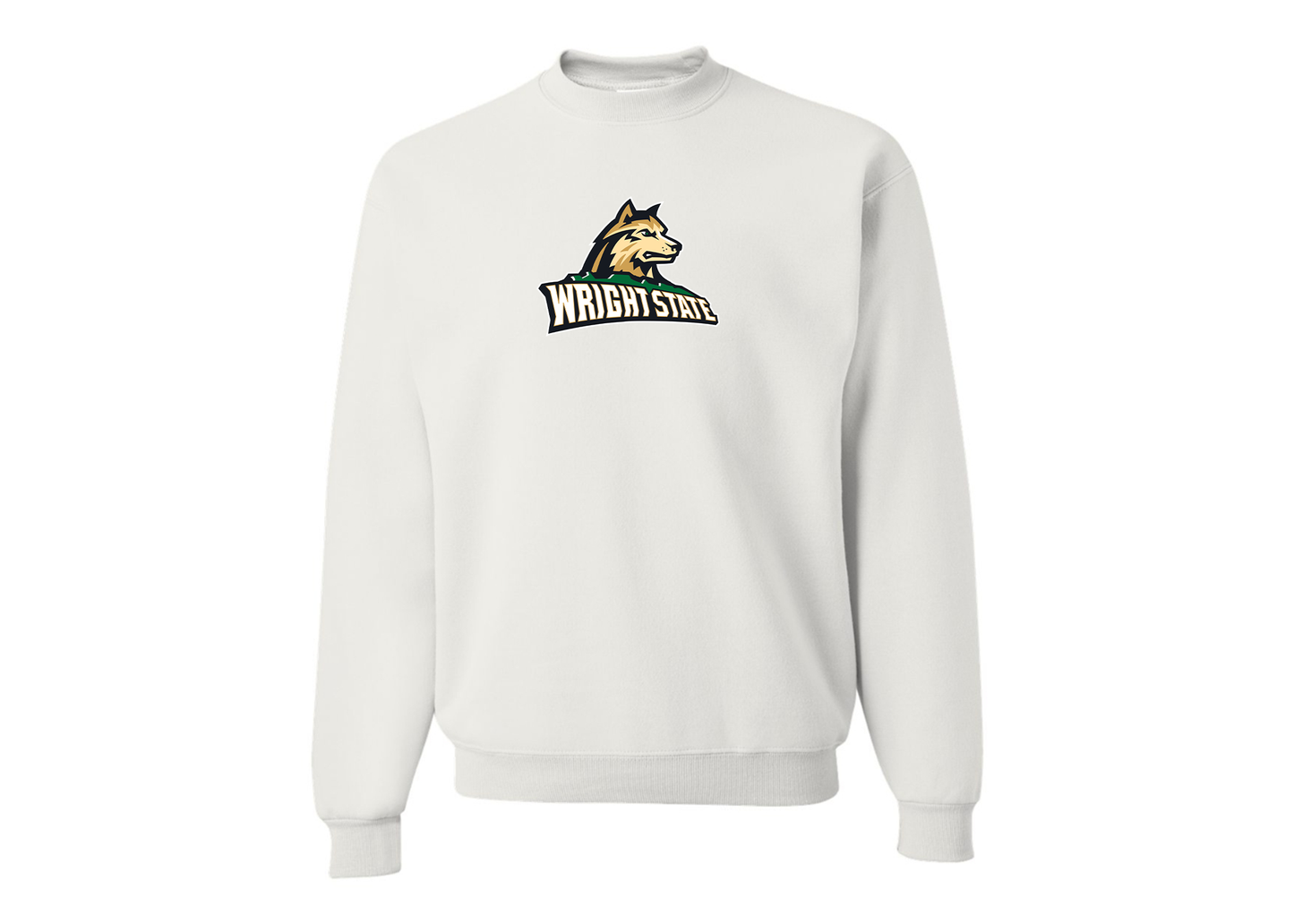 Men's Wright State Raiders JERZEES NuBlend Crewneck Sweatshirt