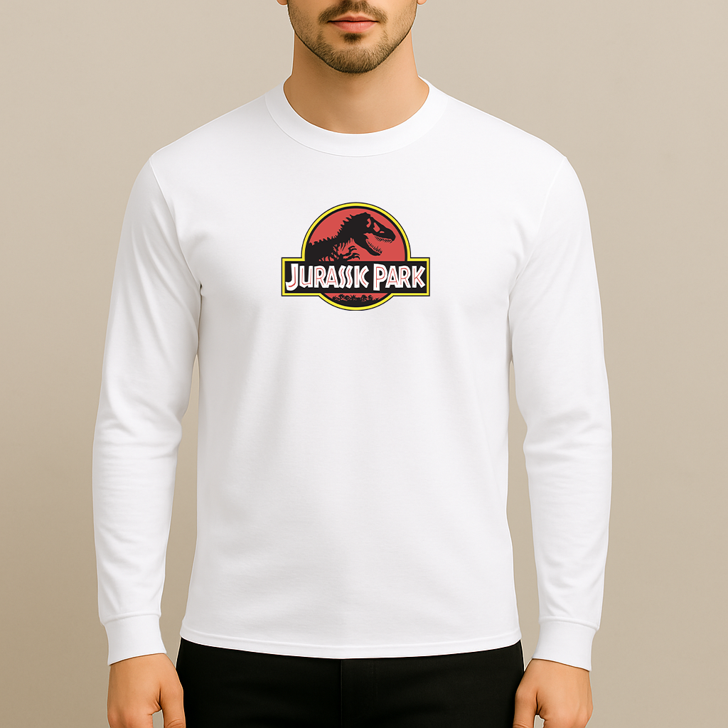 Men's Jurassic Park Movie Long Sleeve T-Shirt