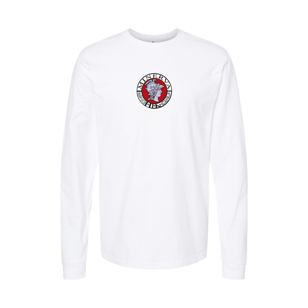 Youth Minerva Automobile Logo Cotton Long Sleeve T-Shirt