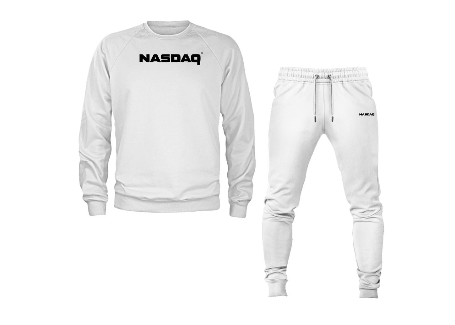 Men's Nasdaq Logo Crewneck Sweatshirt Joggers Suit