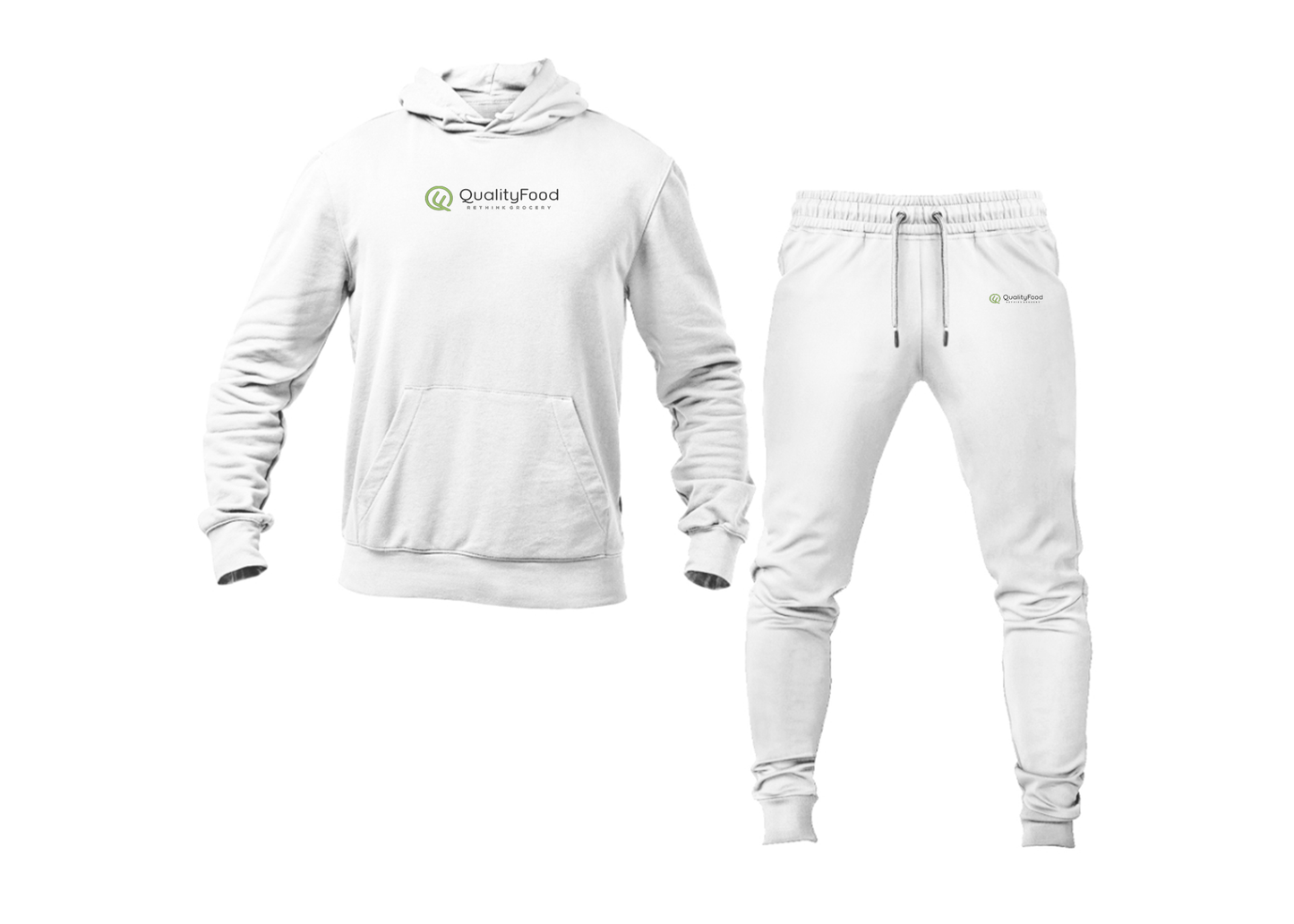 Men's Quality Food Logo Hoodie Joggers Set