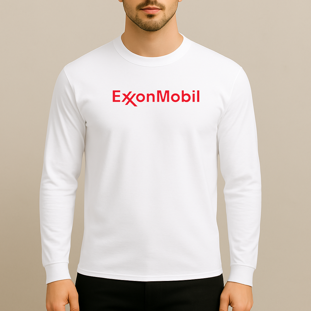 Men's Exxon Gas Station Long Sleeve T-Shirt