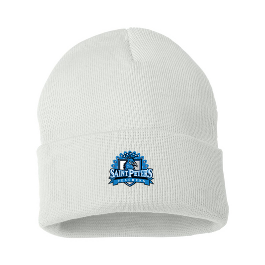 Saint Peters Peacocks Logo Beanie Hat