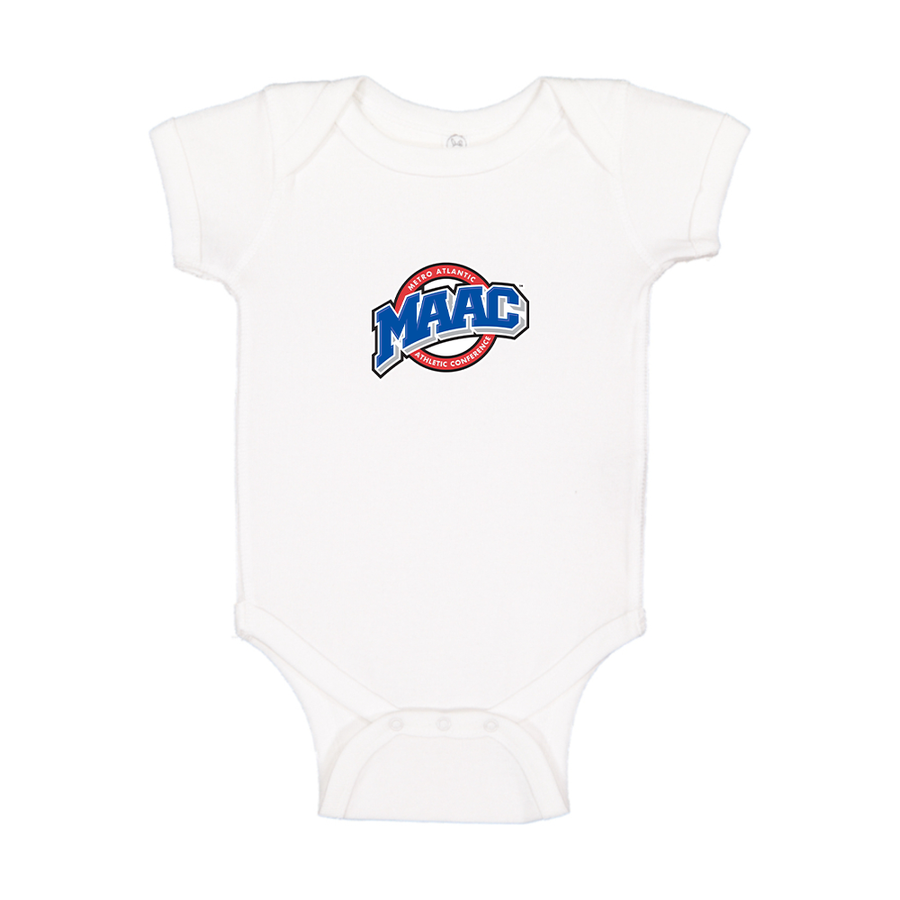 Metro Atlantic Athletic Conference Logo Baby Romper Onesie