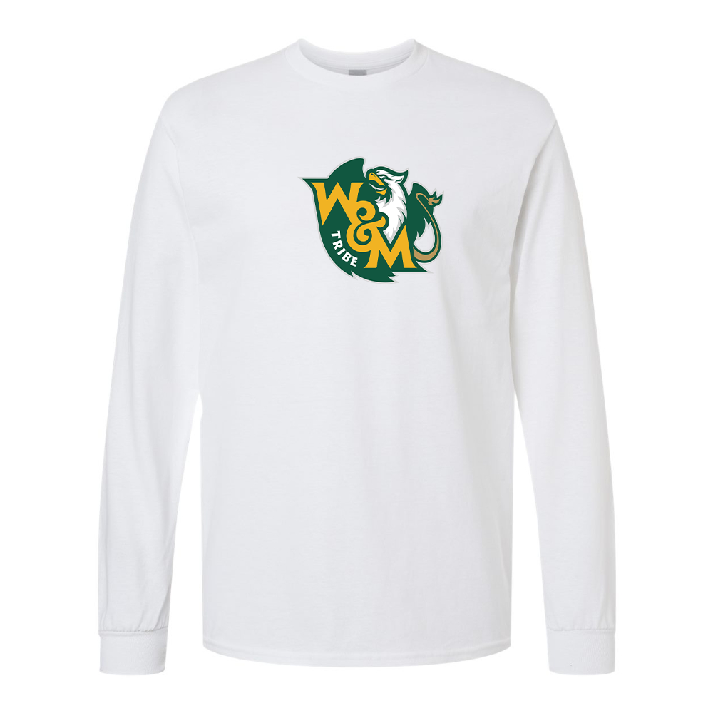 Men's William and Mary Tribe Gildan Heavy Cotton Long Sleeve T-Shirt