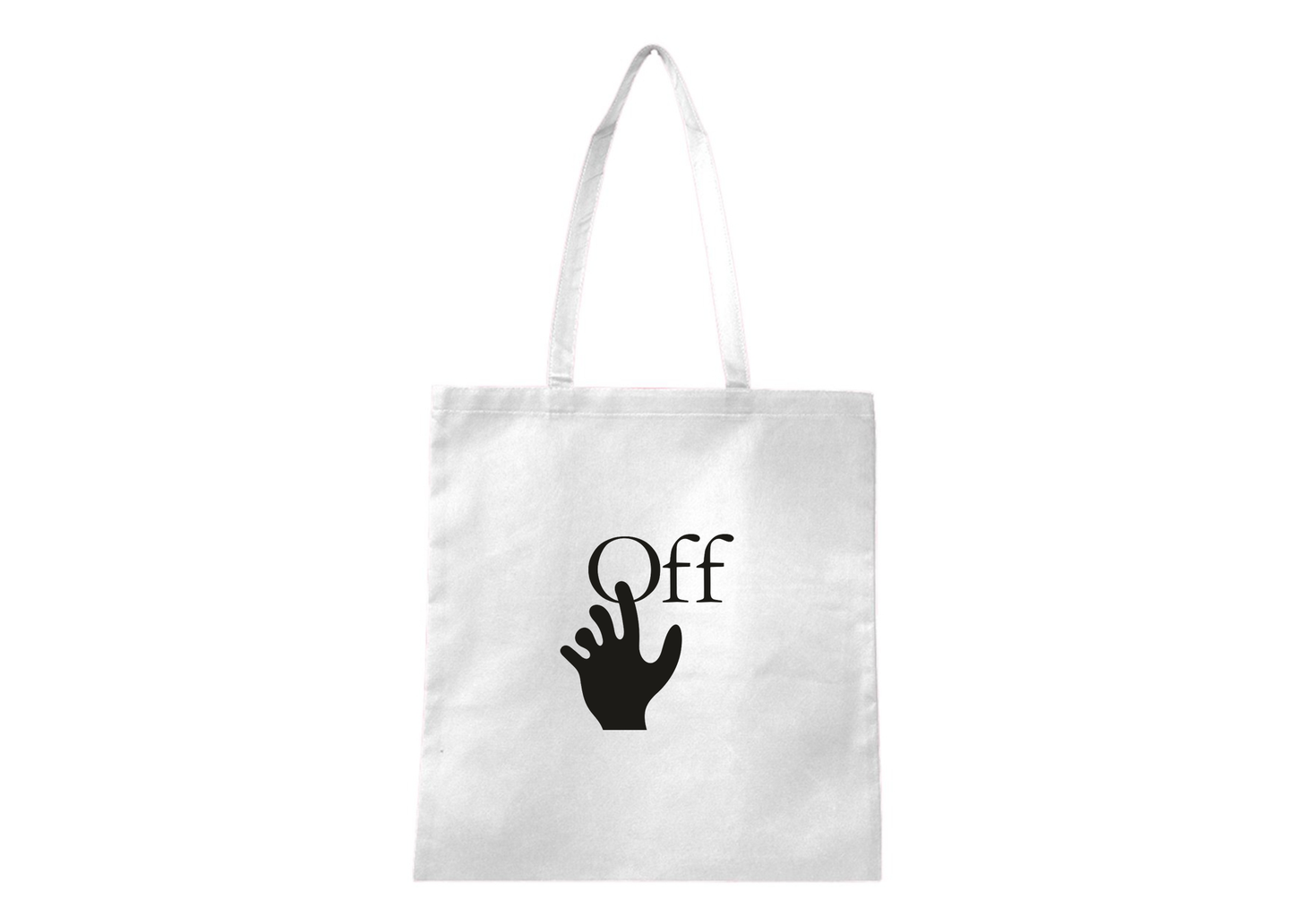 Off-White Hand Q-Tees Non-Woven  Tote