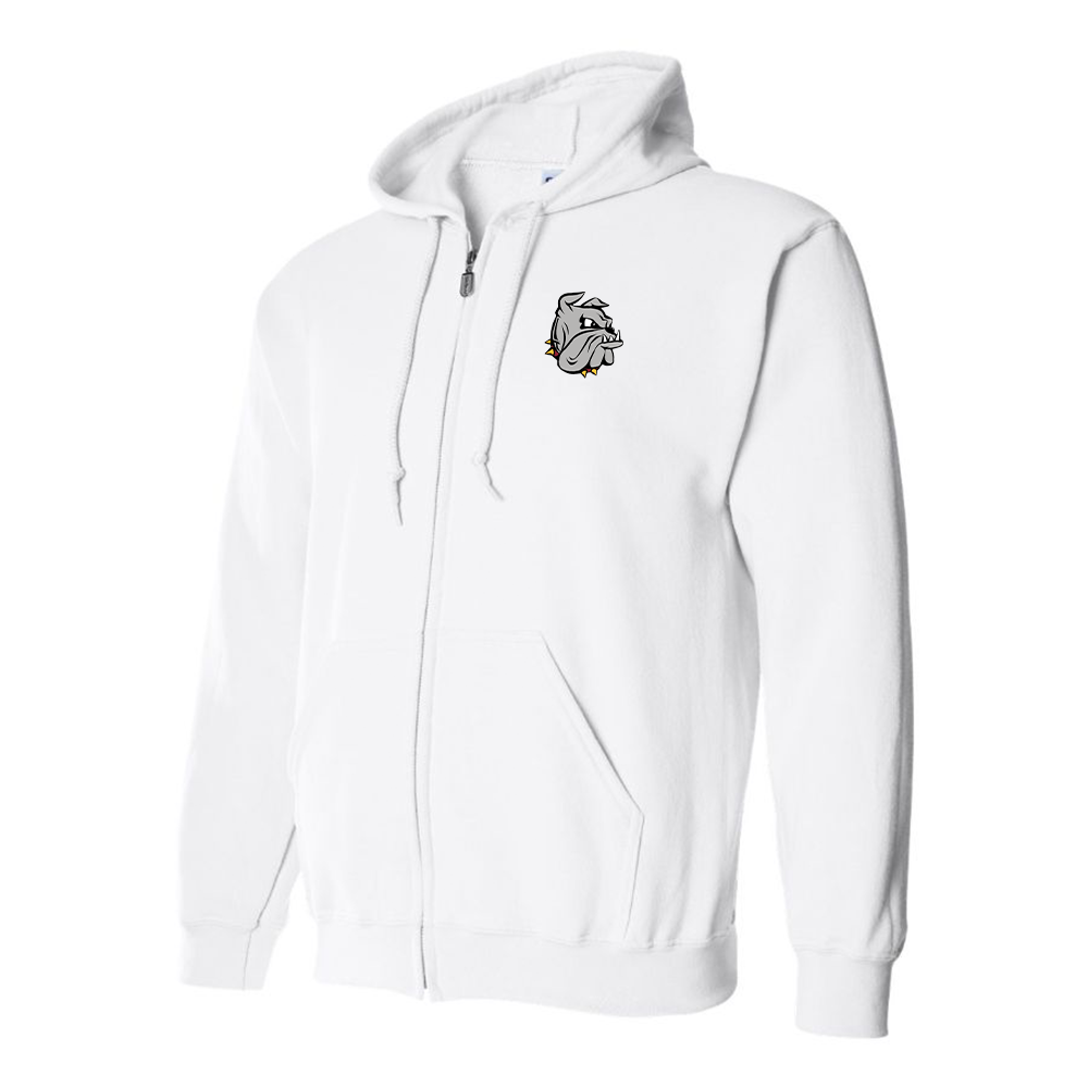 Men's Minnesota Duluth Bulldogs Logo Zipper Hoodie