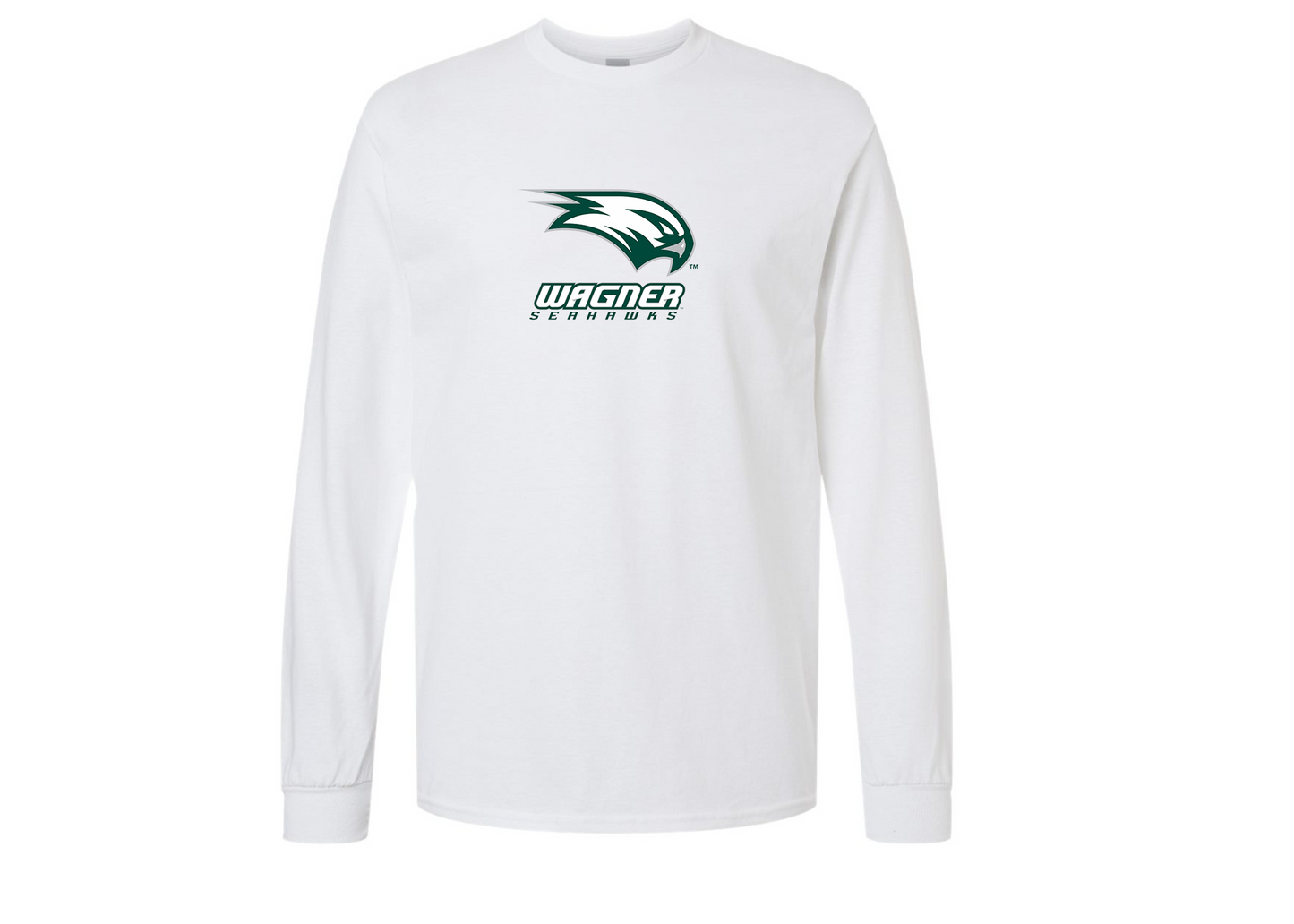 Men's Wagner Seahawks Gildan Heavy Cotton Long Sleeve T-Shirt