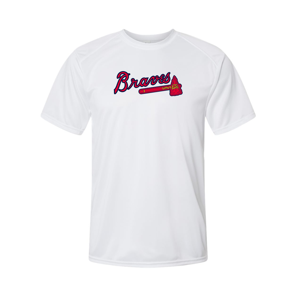 Men's Atlanta Braves Logo Polyester T-Shirt