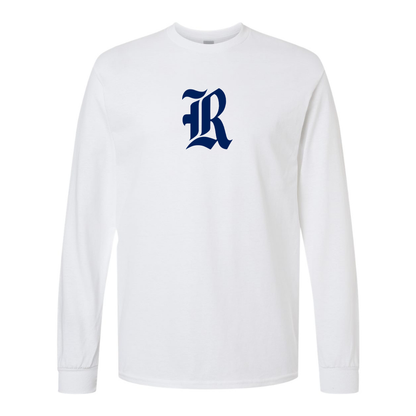 Men's Rice Owls Logo Gildan Heavy Cotton Long Sleeve T-Shirt