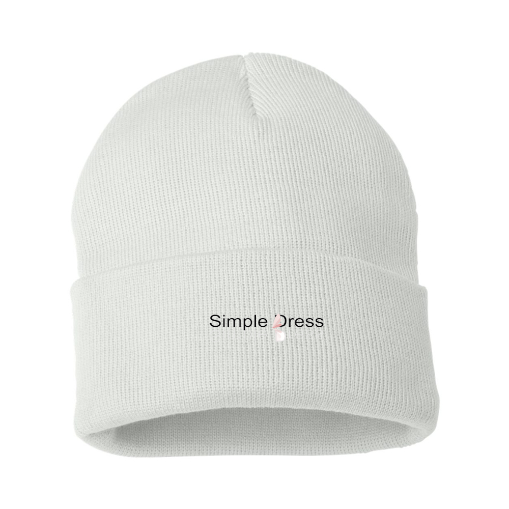 Simple Dress Logo Beanie Hat