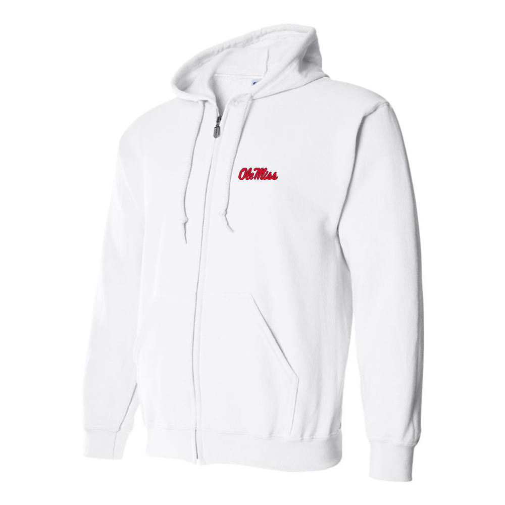 Men's Mississippi Rebels Logo Zipper Hoodie