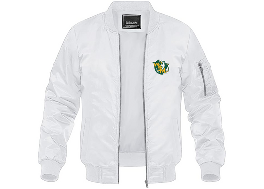 Men's William and Mary Tribe Lightweight Bomber Jacket Windbreaker Softshell Varsity Jacket Coat