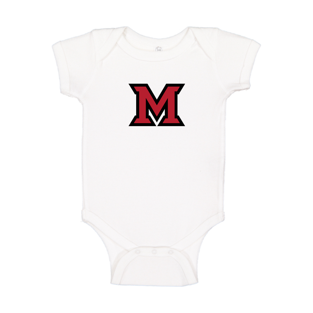 Miami Ohio RedHawks Logo Baby Romper Onesie