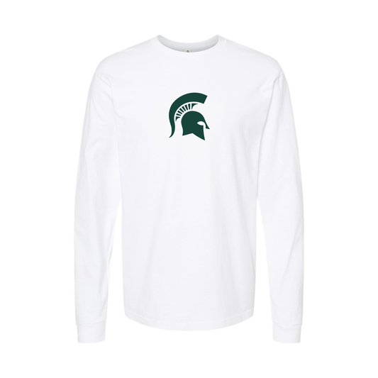 Youth Michigan State Spartans Logo Cotton Long Sleeve T-Shirt