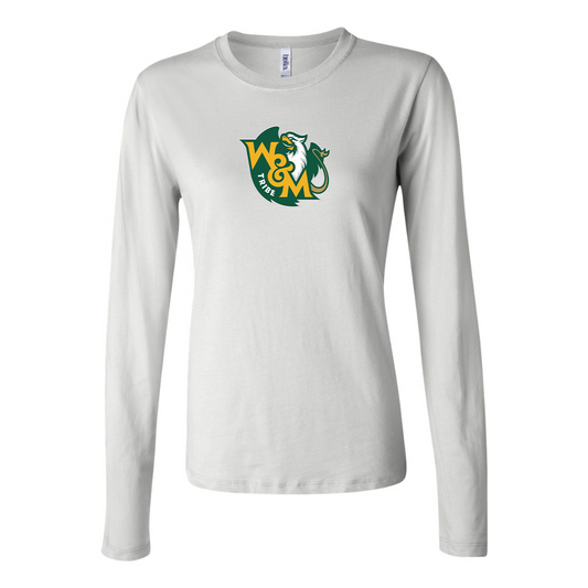 BELLA CANVAS Women’s William and Mary Tribe Jersey Long Sleeve Tee