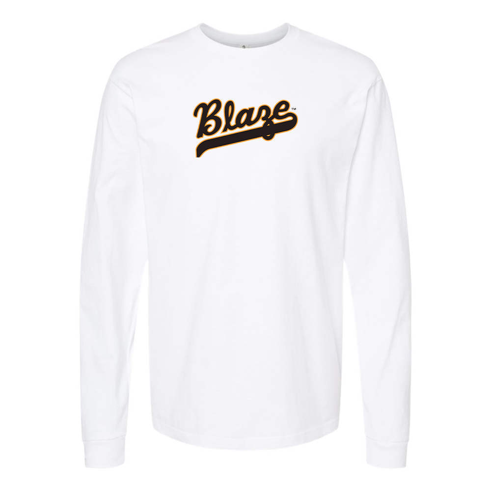 Youth Bakersfield Blaze Logo Cotton Long Sleeve T-Shirt