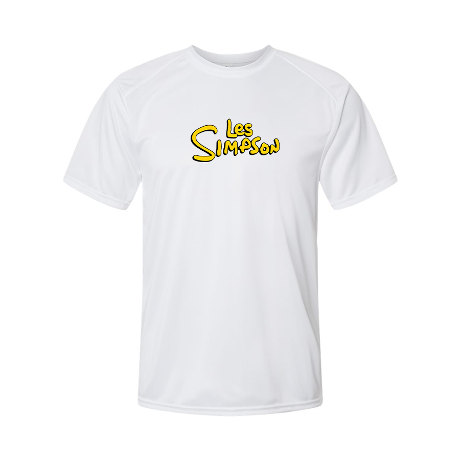 Men's Les Simpson Logo Polyester T-Shirt