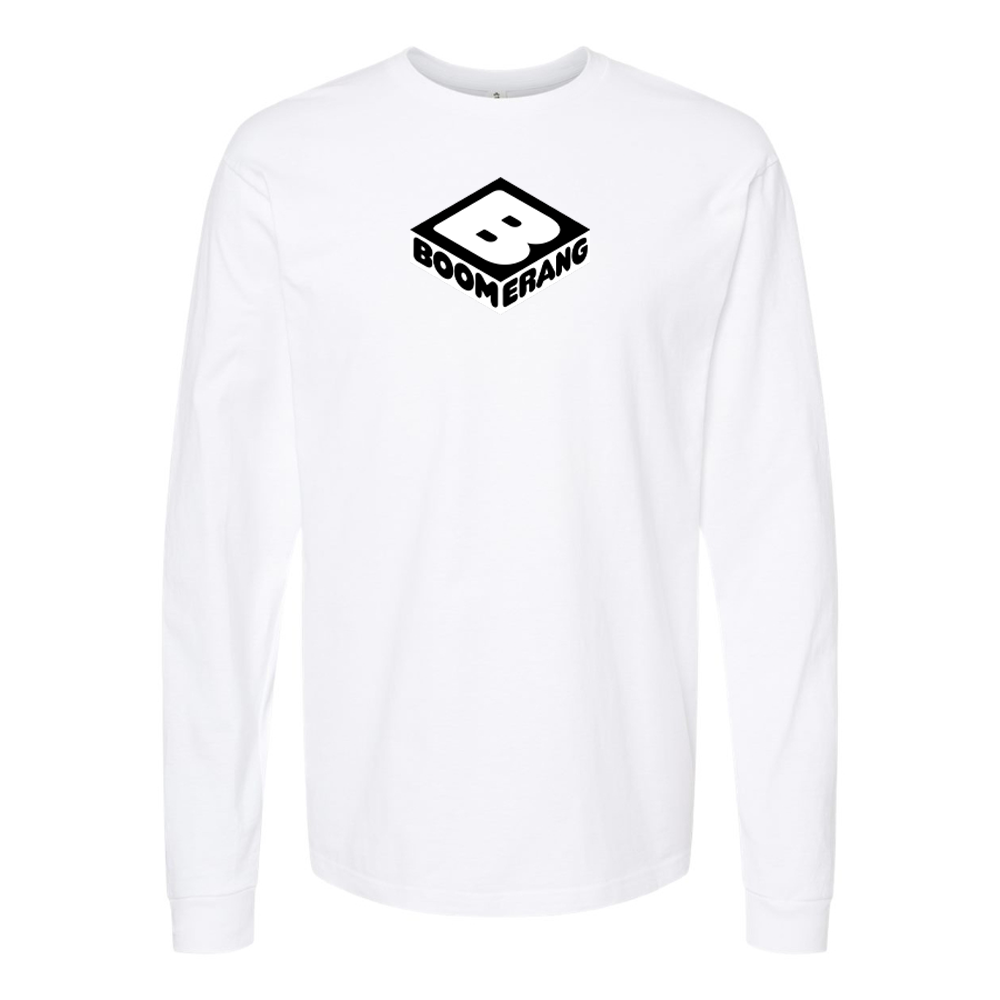 Youth Boomerang Logo Cotton Long Sleeve T-Shirt