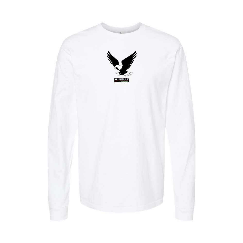 Youth Minelli Automotive Logo Cotton Long Sleeve T-Shirt