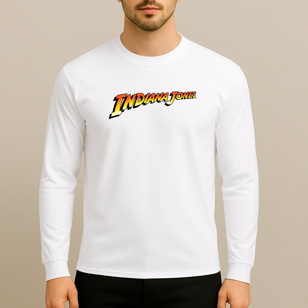 Men's Indiana Jones Movie Long Sleeve T-Shir