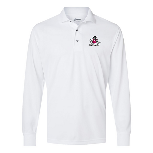 Men's Aggies New Mexico State Logo Paragon Prescott Long Sleeve Polo