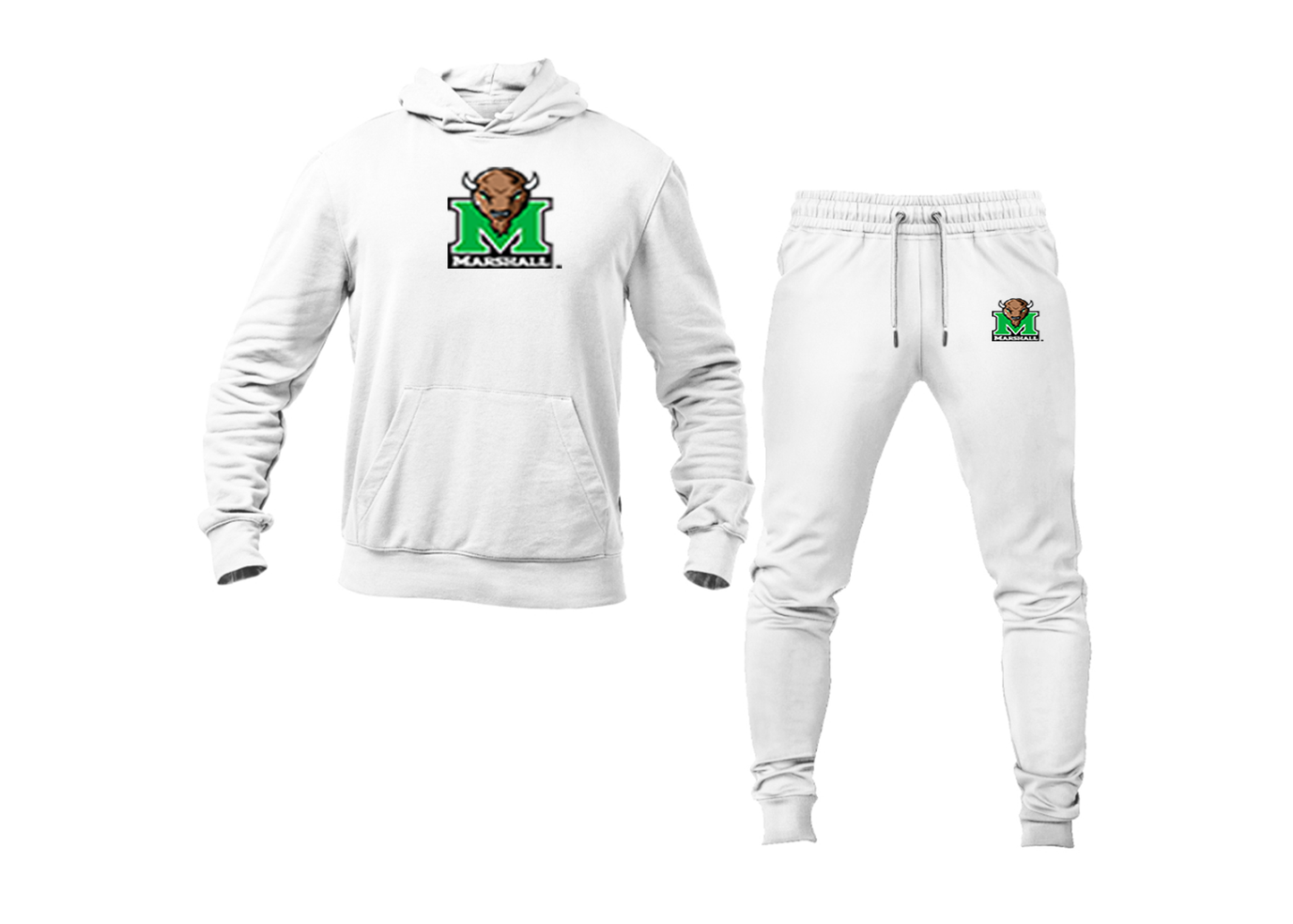Men's Marshall Thundering Herd Logo Hoodie Joggers Set