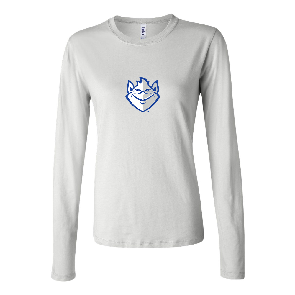 BELLA CANVAS Women’s Saint Louis Billikens Logo Jersey Long Sleeve Tee