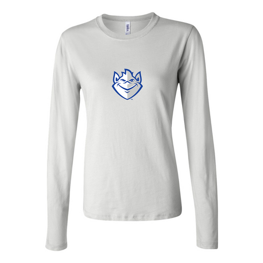 BELLA CANVAS Women’s Saint Louis Billikens Logo Jersey Long Sleeve Tee