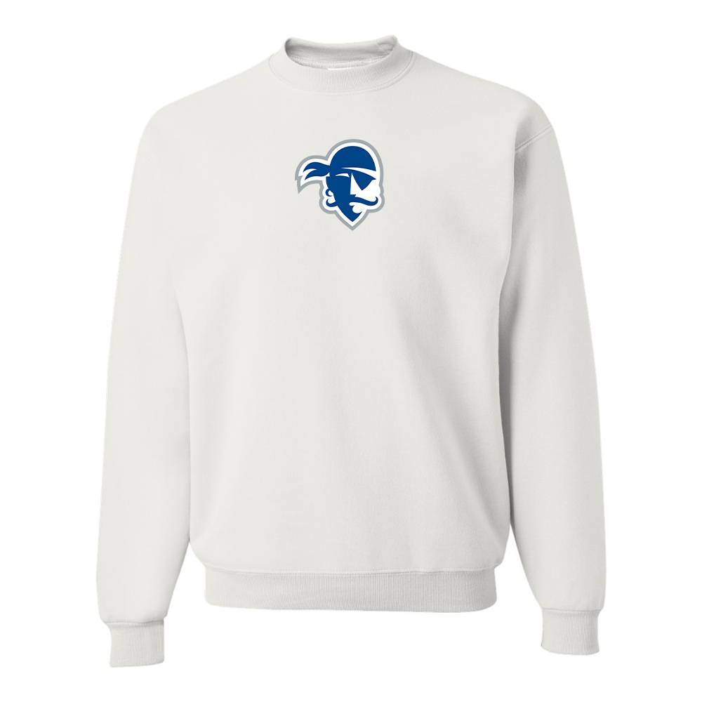 Men's Seton Hall Pirates Logo JERZEES NuBlend Crewneck Sweatshirt