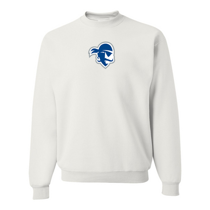Men's Seton Hall Pirates Logo JERZEES NuBlend Crewneck Sweatshirt