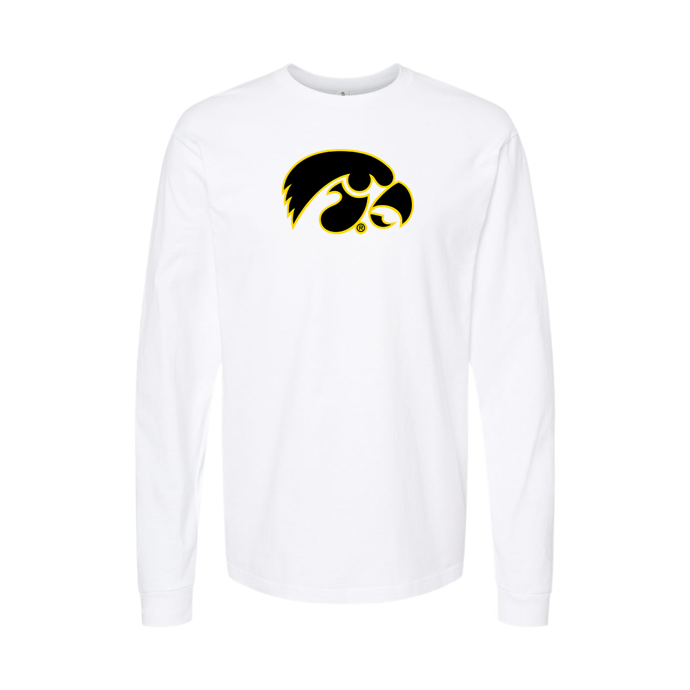 Youth Lowa Hawkeyes Logo Cotton Long Sleeve T-Shirt
