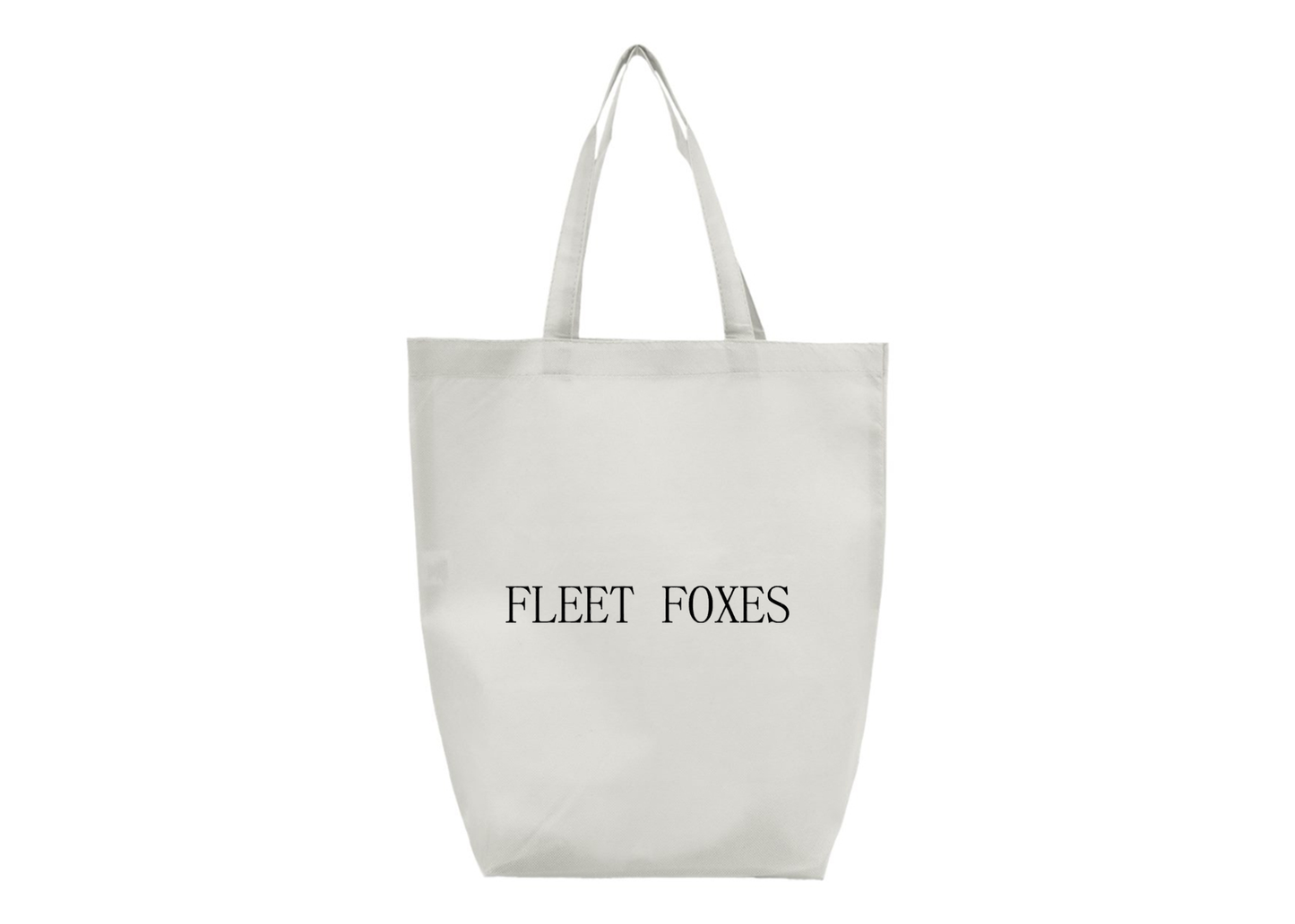 Fleet Foxes Logo Q-Tees Non-Woven Gusset Bottom Tote
