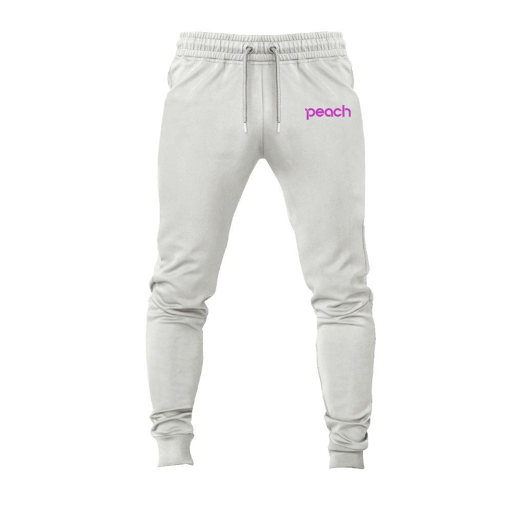 Men's Peach Aviation Logo Joggers Sweatpants