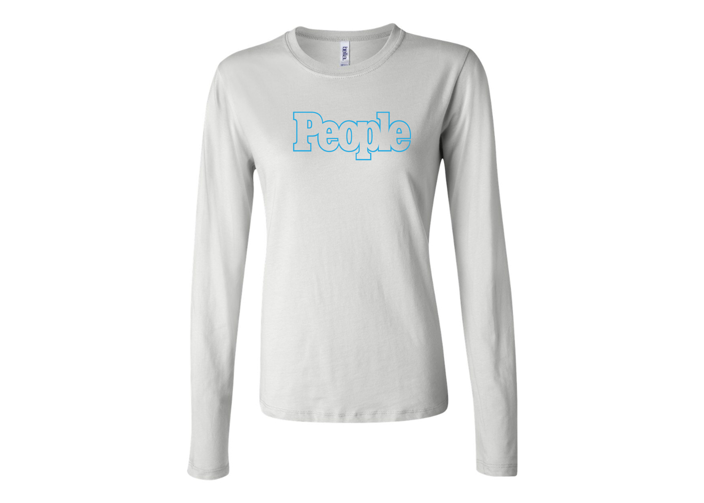 BELLA CANVAS Women’s People Magazine Logo Jersey Long Sleeve Tee