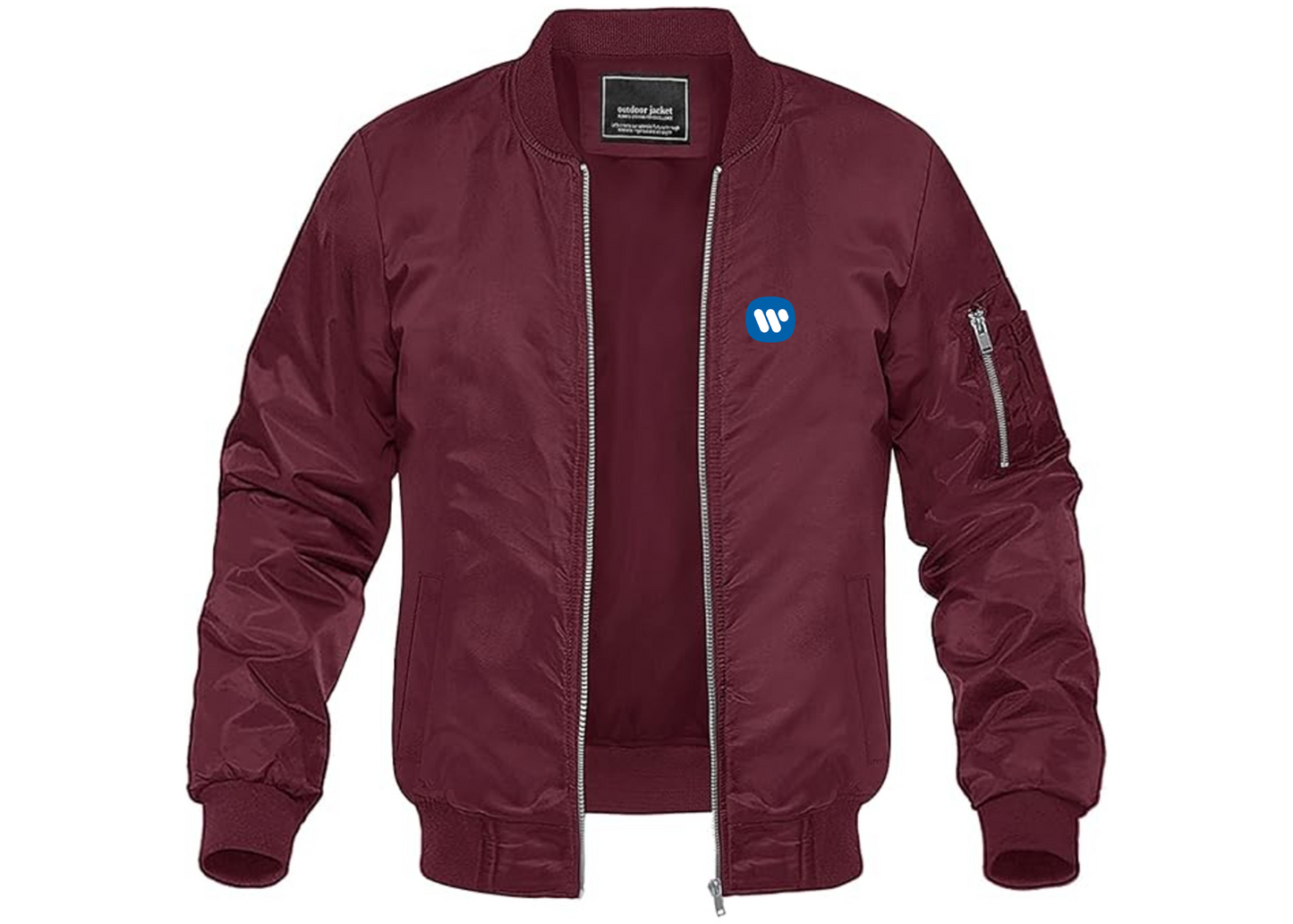Men's WMG Lightweight Bomber Jacket Windbreaker Softshell Varsity Jacket Coat